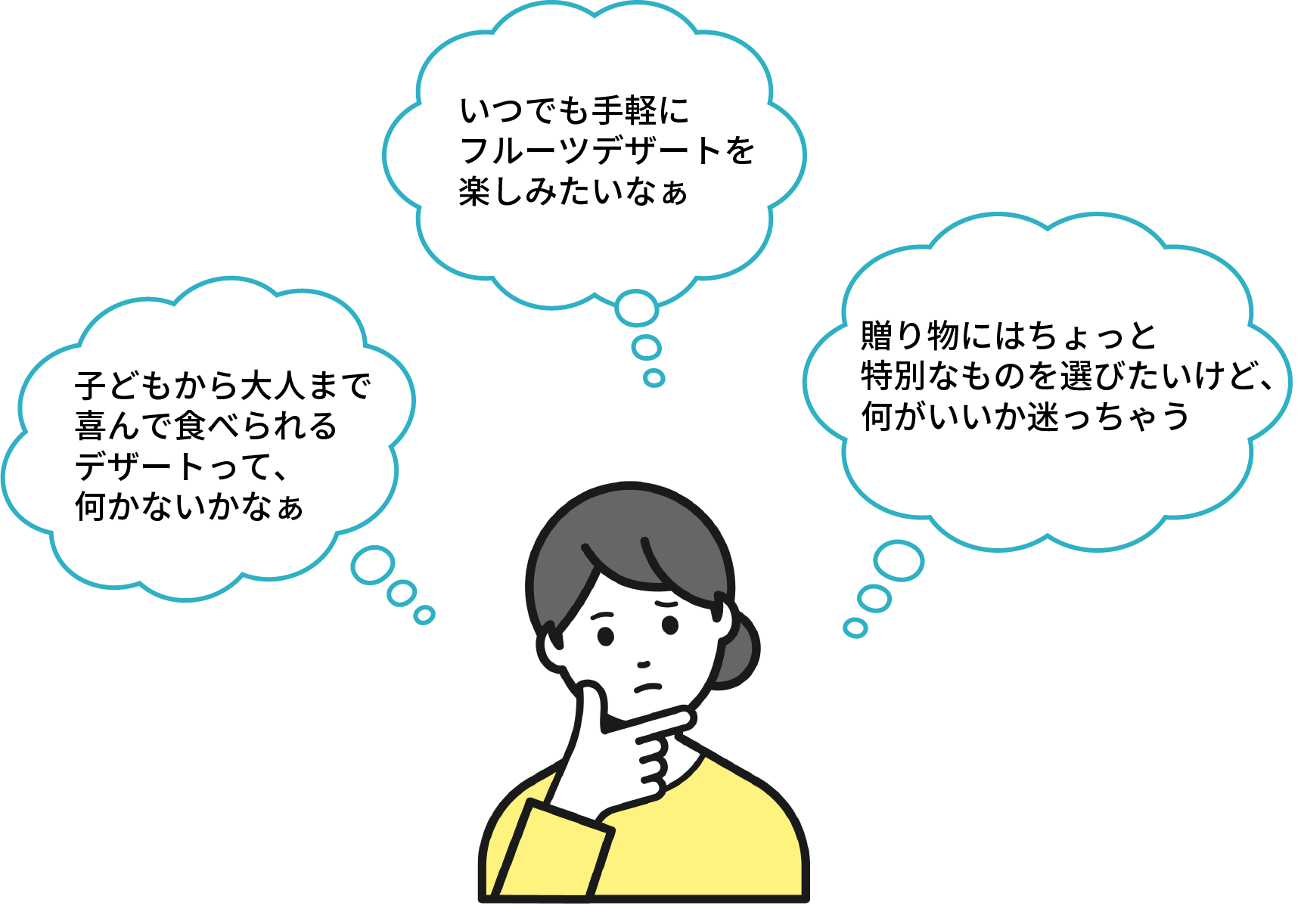 いつでも手軽にフルーツデザートを楽しみたいなぁ、贈り物にはちょっと特別なものを選びたいけど、何がいいか迷っちゃう、子どもから大人まで喜んで食べられるデザートって、何かないかなぁ